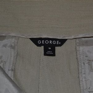 Beige George Pants Size 18